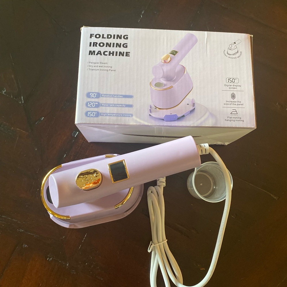 Purple Folding Ironing Machine